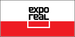 Expo Real auf dem Geländer der Neuen Messe München